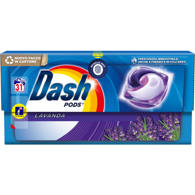 Капсули для прання Dash Pods лаванда 31 шт
