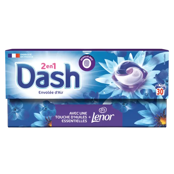 Капсули для прання Dash 2в1 плюс Lenor 30 шт