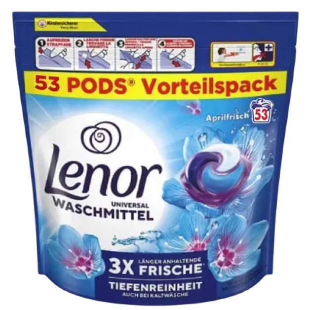 Капсули для прання Lenor Universal весняна свіжість 53 шт