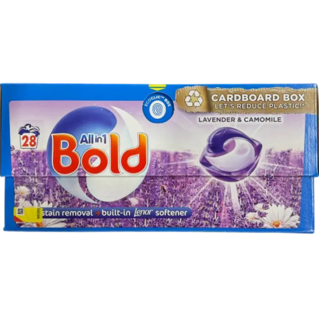 Капсули для прання Bold універсальні лаванда та ромашка 28 шт