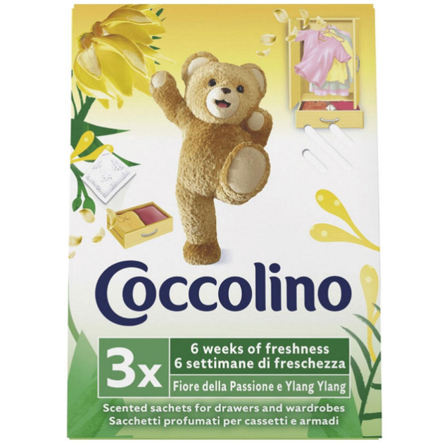 Ароматизатор для гардеробу в саше Cococolino Fiore Della Passione e Ylang Ylang, 3 шт