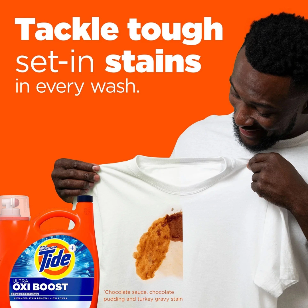 Гель для прання Tide Ultra Oxi Boost Liquid Laundry Detergent, (105 прань) 4,37 л