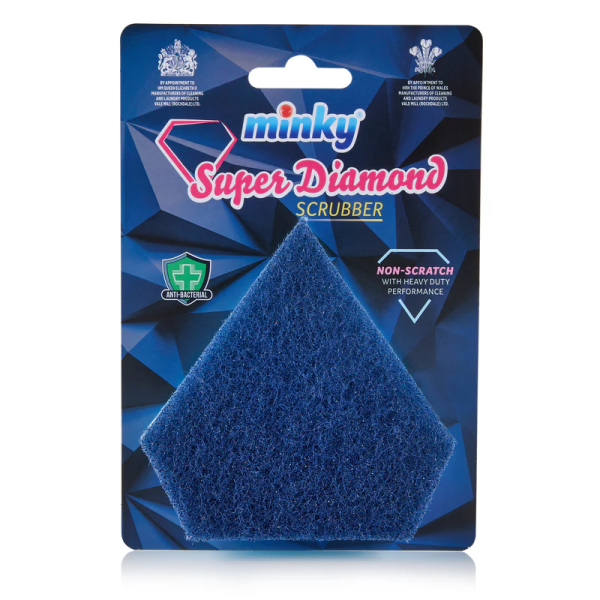 Губка для миття посуду антибактеріальна Minky Super Diamond Scrubber