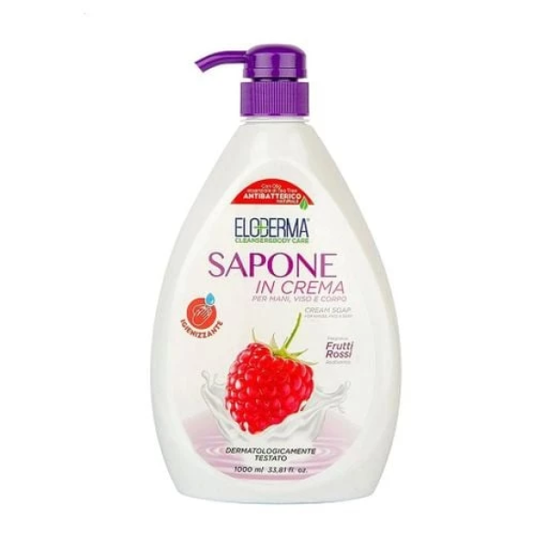 Рідке крем-мило Eloderma антибактеріальне Червоні Фрукти 1000 мл