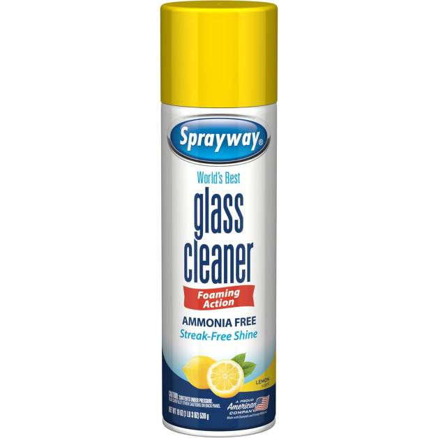 Піна для миття вікон та скляних поверхонь Sprayway Glass Cleaner Lemon Scent Foaming Aerosol Spray, 539 г