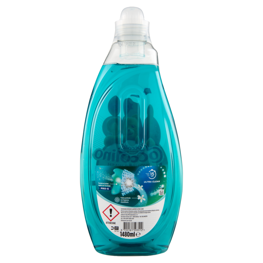 Гель для прання універсальний Coccolino Detersivo lavatrice Wonder Wash Ultra Clean (37 прань), 1,48 л