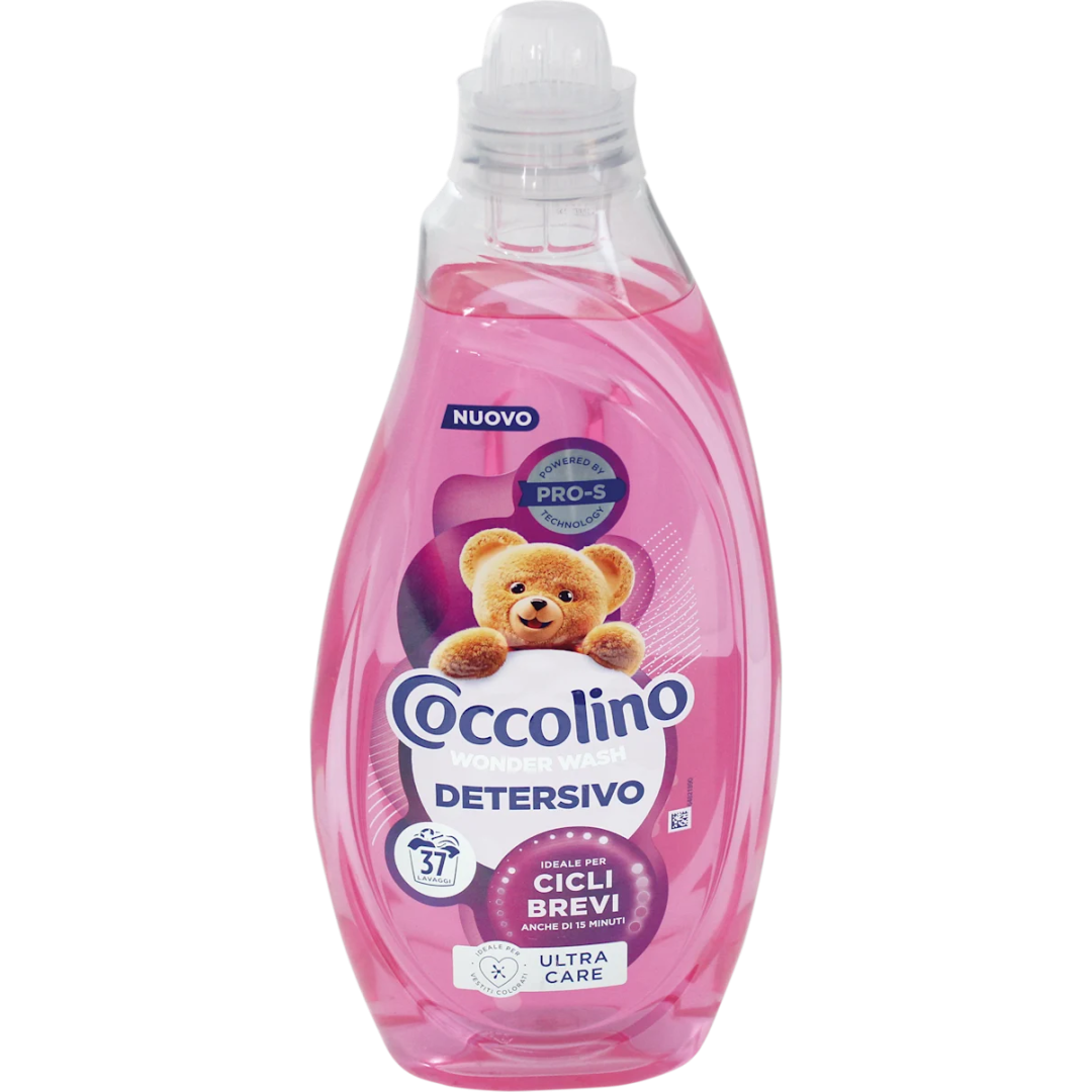 Гель для прання кольорового Coccolino Detersivo lavatrice Wonder Wash Ultra Care, (37 прань), 1,48 л