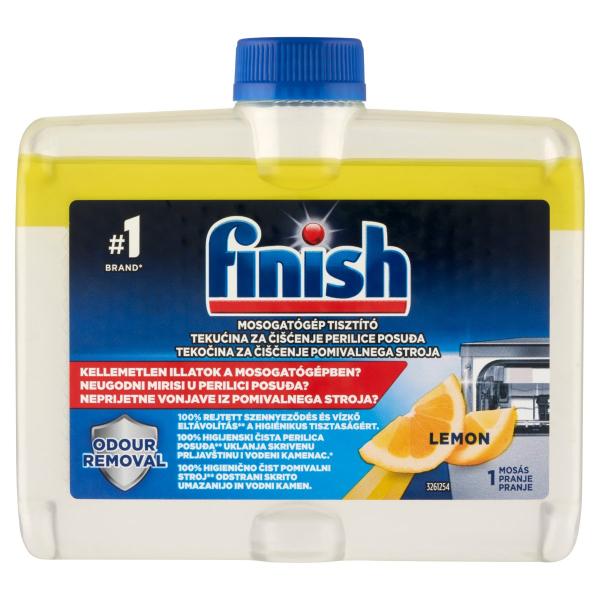 Засіб для очищення посудомийних машин Finish Dishwasher Cleaner Lemon Sparkle, 250 мл