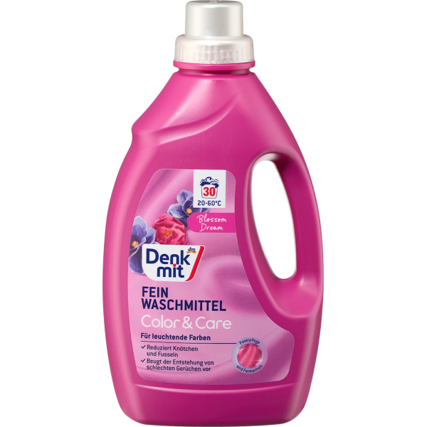 Рідкий пральний засіб для кольорового Denkmit Color&Care Blossom Dream (30 прань), 30 мл