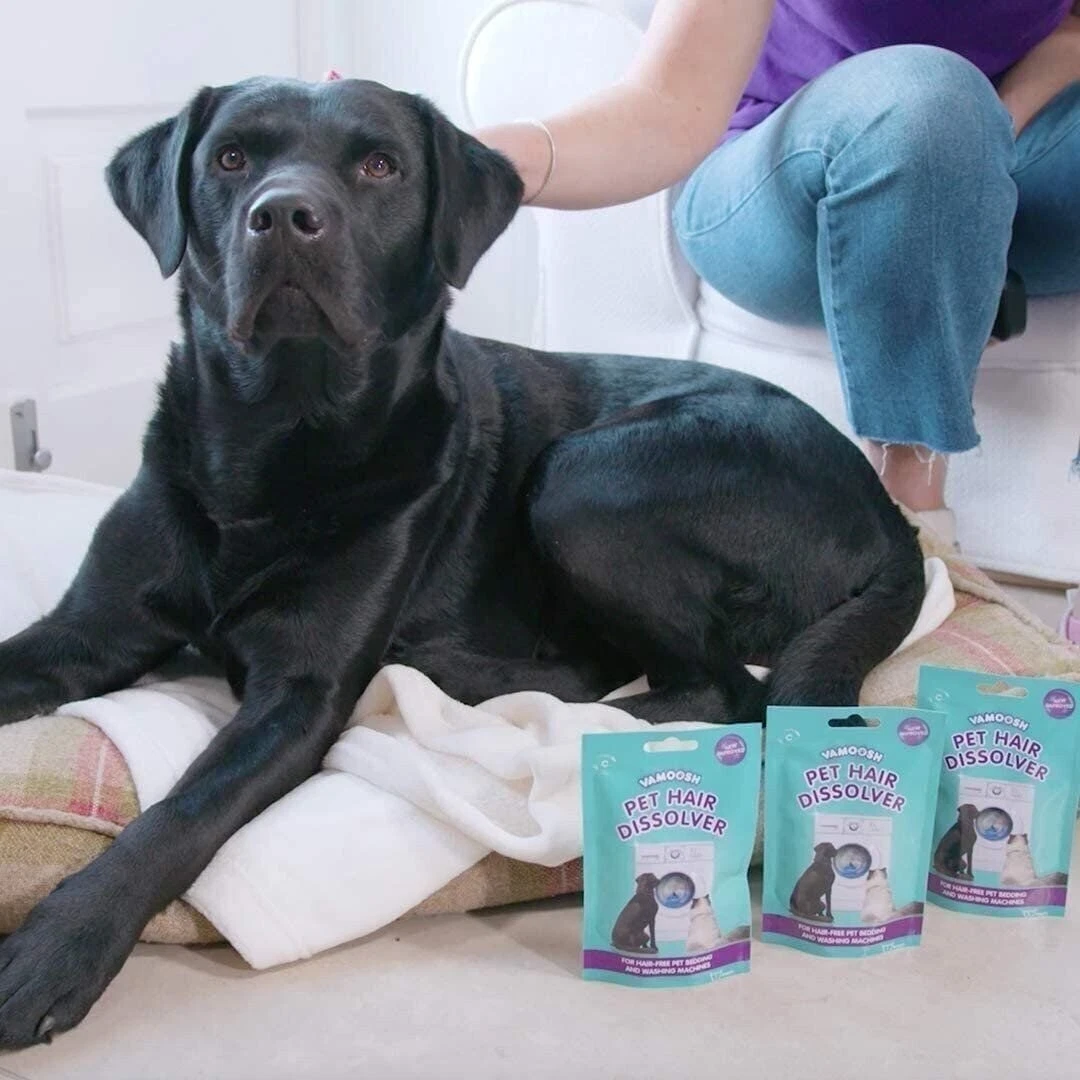 Засіб для видалення шерсті домашніх тварин для пральних машин Vamoosh Pet Hair Dissolver 3 х 100 г