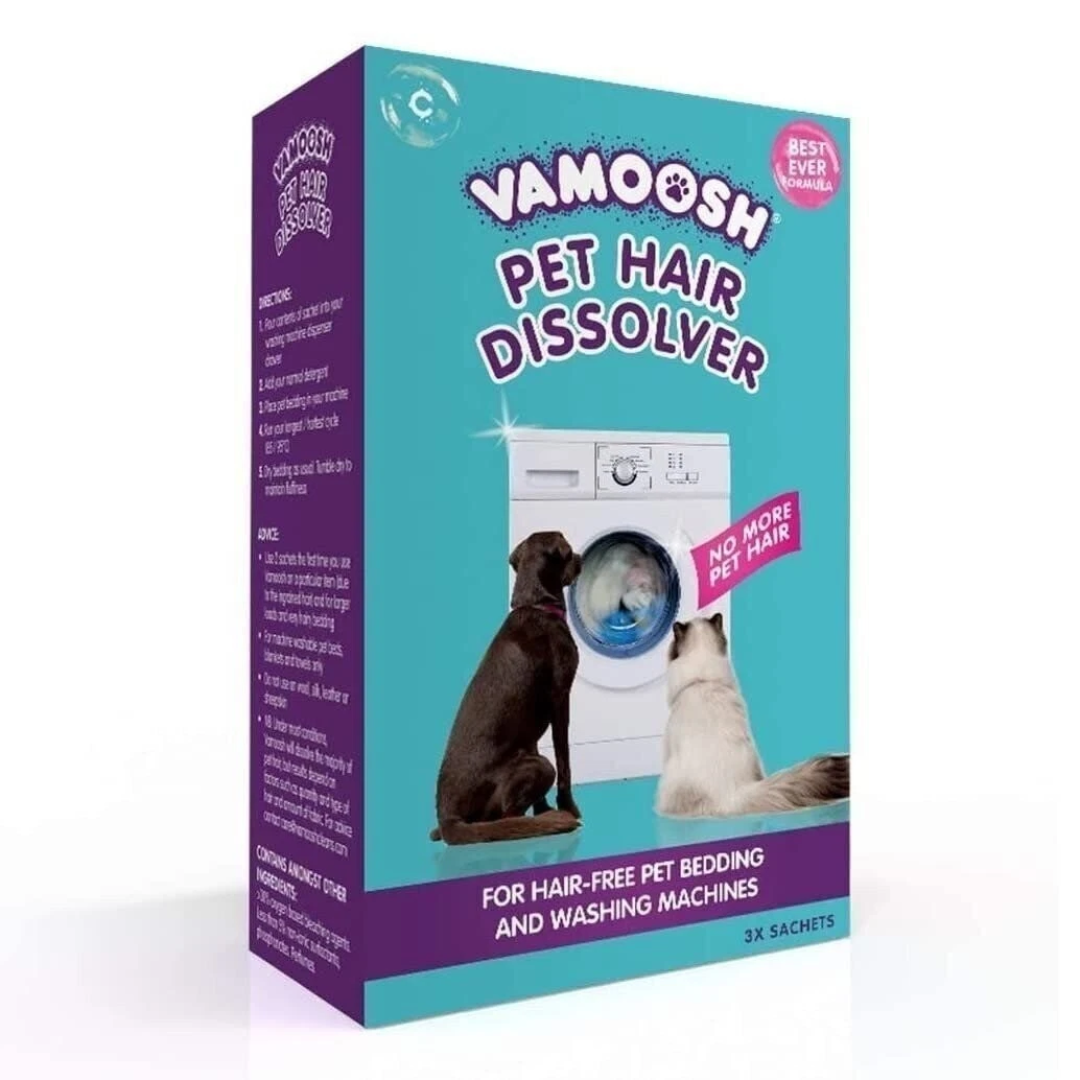 Засіб для видалення шерсті домашніх тварин для пральних машин Vamoosh Pet Hair Dissolver 3 х 100 г