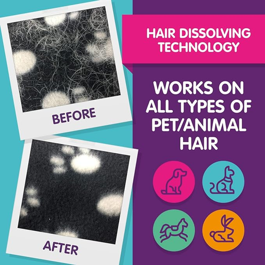 Засіб для видалення шерсті домашніх тварин для пральних машин Vamoosh Pet Hair Dissolver 3 х 100 г
