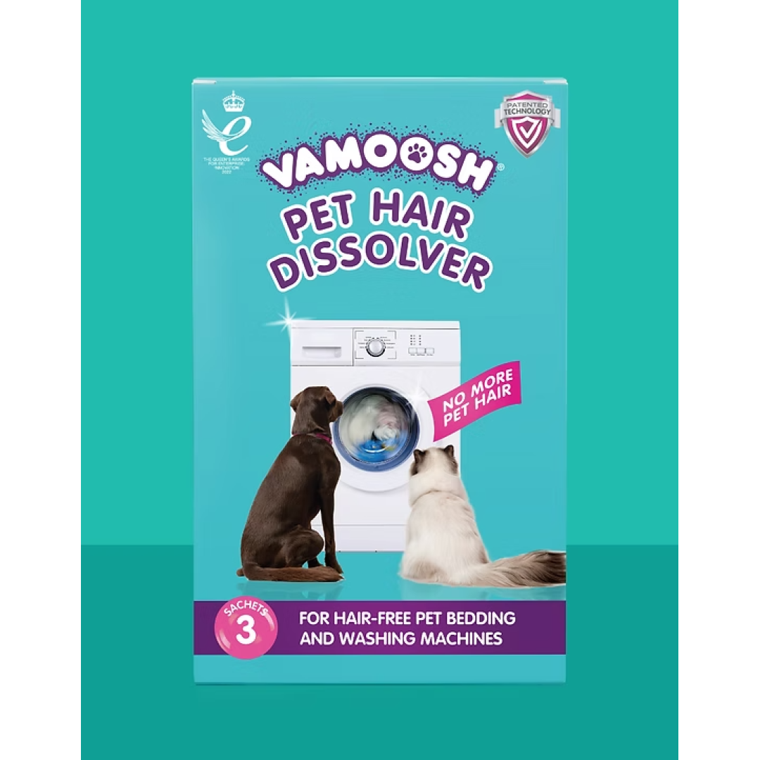 Засіб для видалення шерсті домашніх тварин для пральних машин Vamoosh Pet Hair Dissolver 3 х 100 г