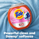 Капсули для прання збільшеного розміру Tide Power XL PODs Downy 2-в-1 з ароматом квітневої свіжості, 45 шт