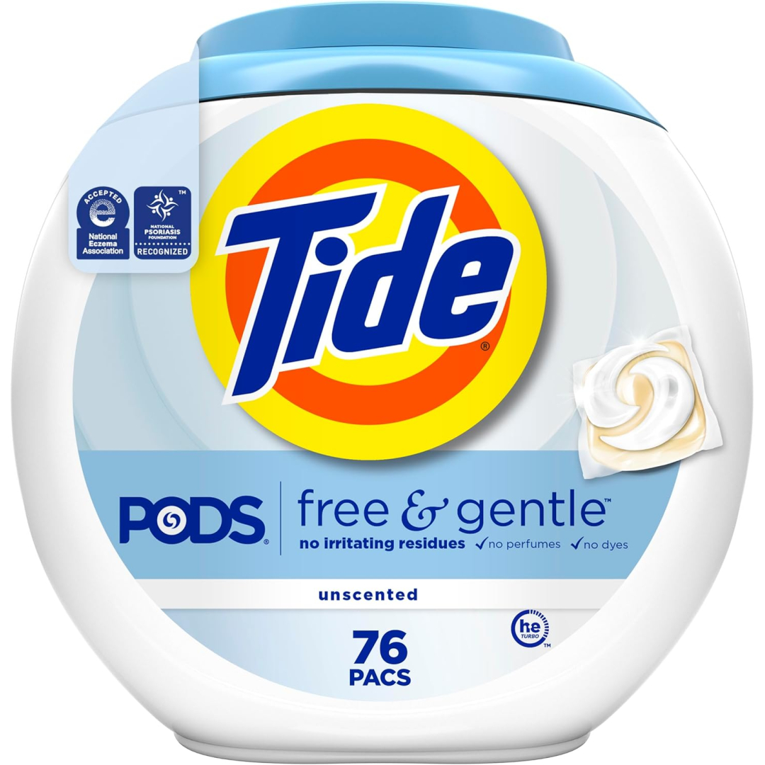 Капсули для прання без аромату Tide PODS No perfums Laundry Detergent,  76 шт