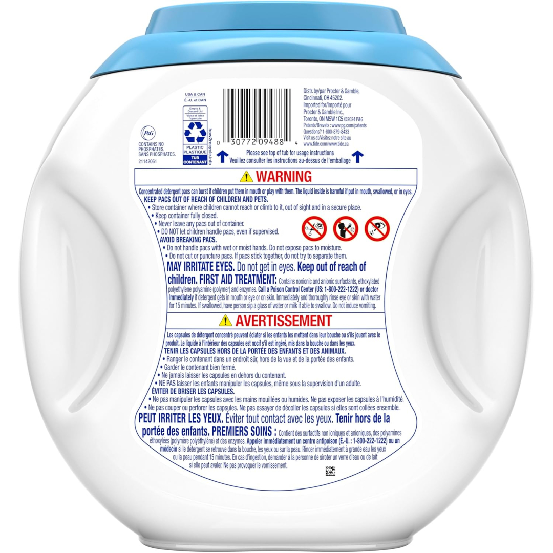 Капсули для прання без аромату Tide PODS No perfums Laundry Detergent,  76 шт