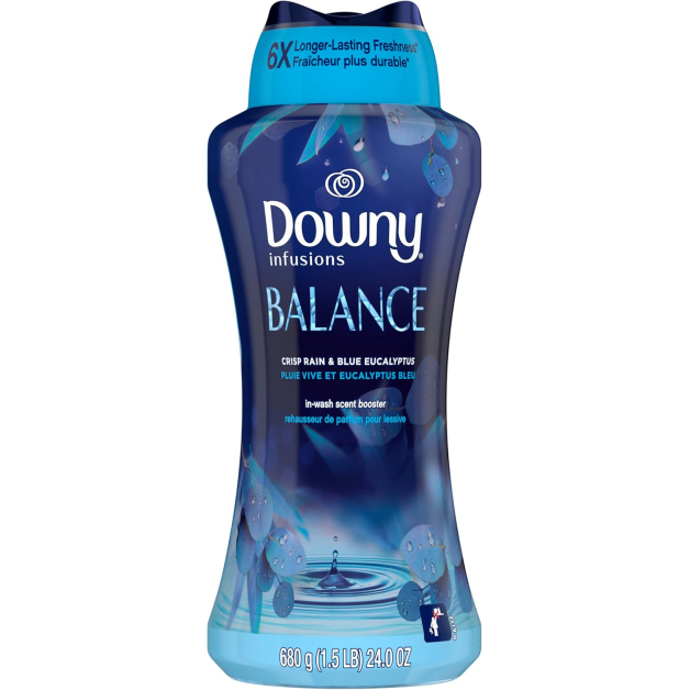 Гранульований кондиціонер з ароматом дощу та блакитного евкаліпту Downy BALANCE Crisp Rain and Blue Eucalyptus, 680 г
