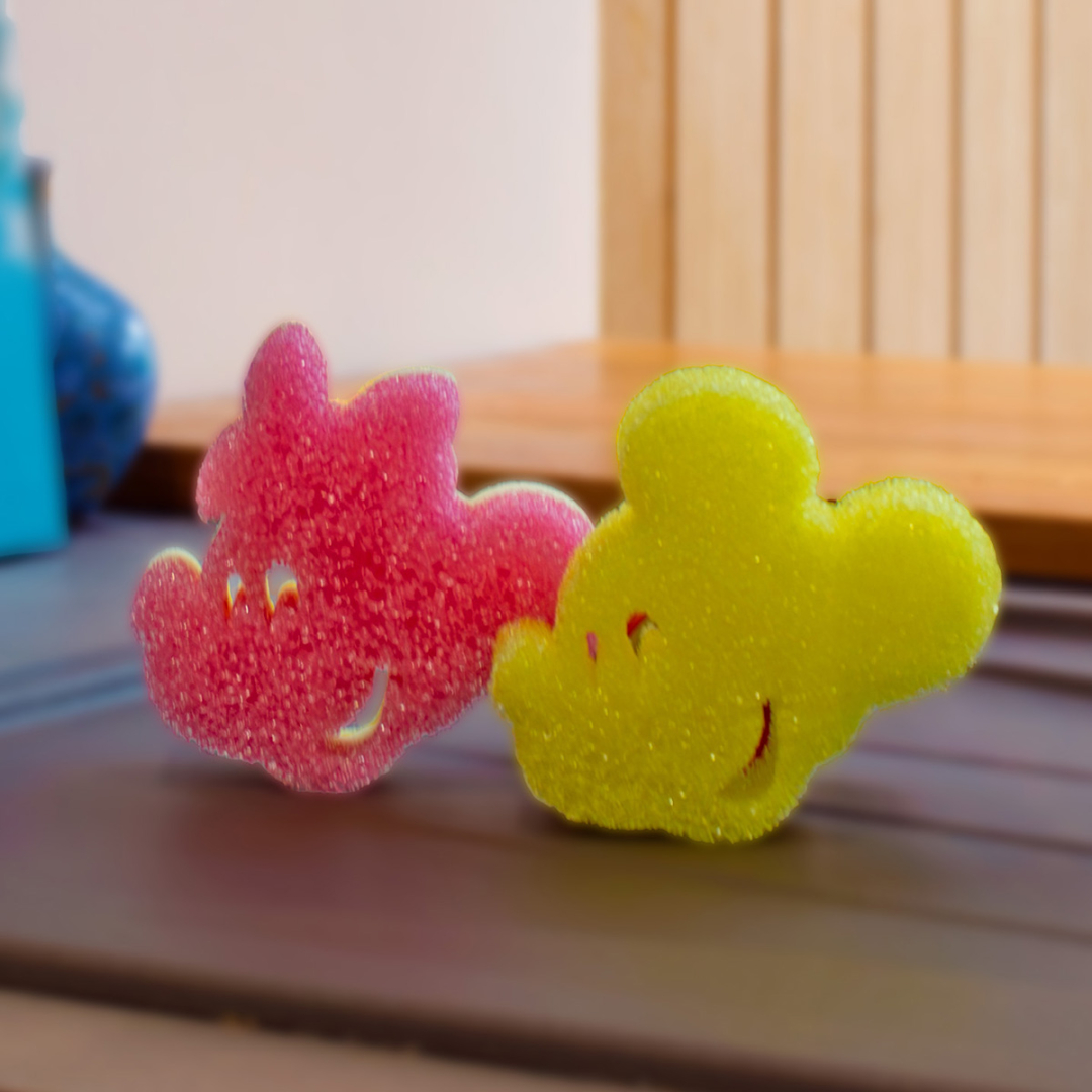Набір губок для чищення скрабер Міні+ Мікі Маус Disney Mickey Mouse & Disney Minnie Mouse Scrub Daddy twin pack