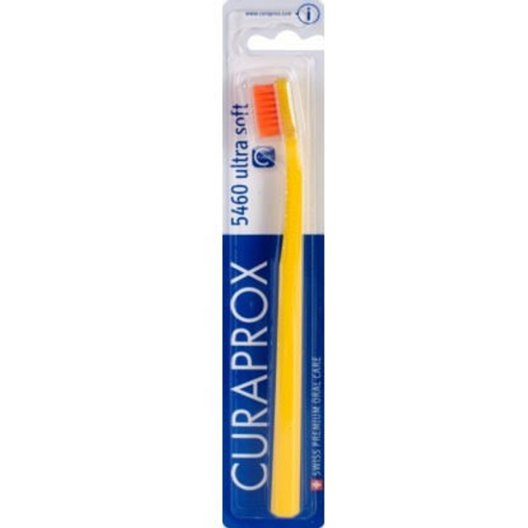 Зубна щітка Curaprox CS 5460 Ultra Soft Ультрам'яка Жовта з помаранчевим