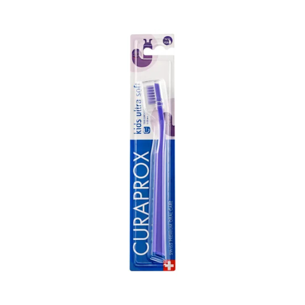 Зубна щітка дитяча Curaprox kids ultra soft ультра-м'яка 4-12 років фіолетова