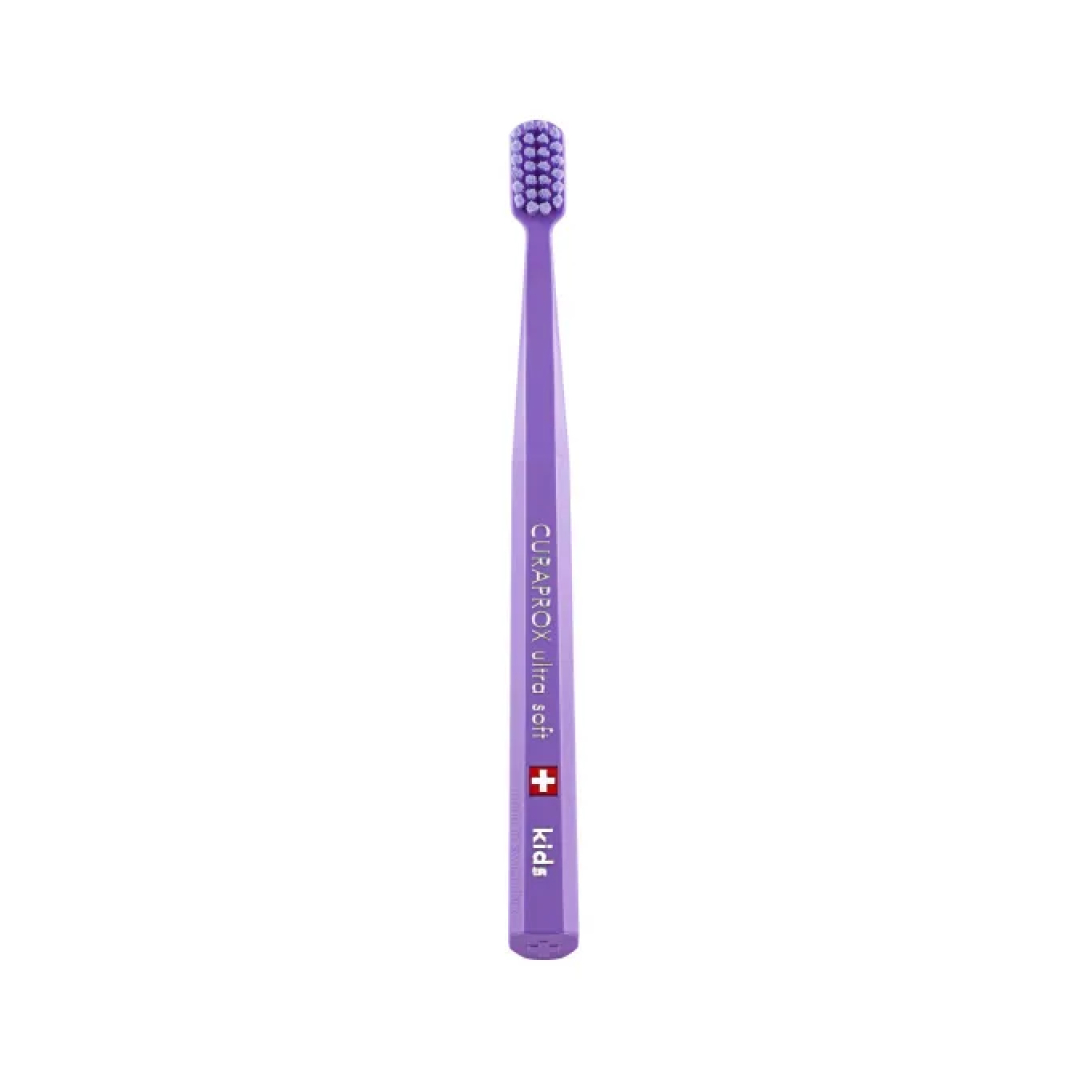 Зубна щітка дитяча Curaprox kids ultra soft ультра-м'яка 4-12 років фіолетова