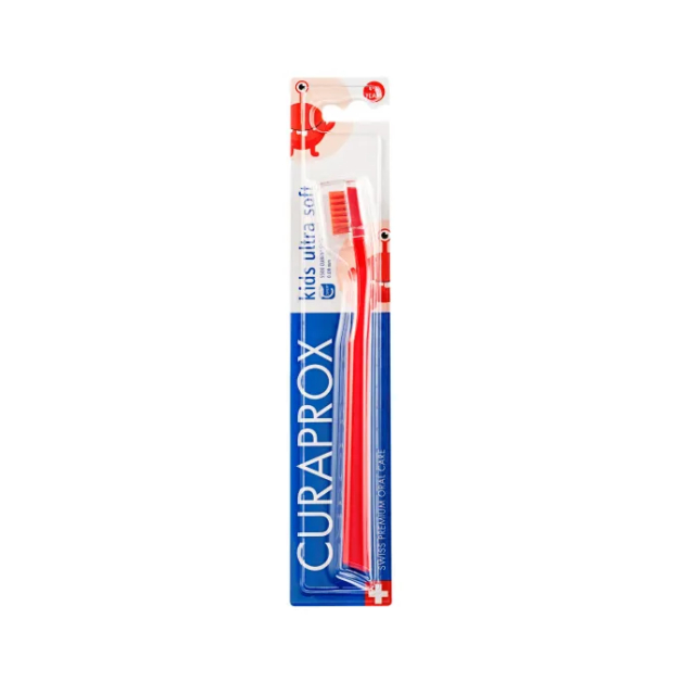 Зубна щітка дитяча Curaprox kids ultra soft ультра-м'яка 4-12 років помаранчева