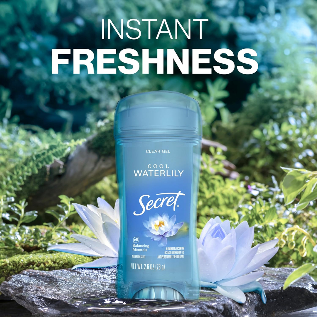 Дезодорант антиперспірант гелевий Secret Clear Gel Cool Waterlily водна лілія, 73 г