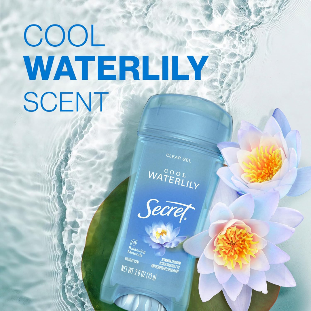 Дезодорант антиперспірант гелевий Secret Clear Gel Cool Waterlily водна лілія, 73 г