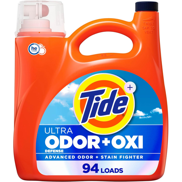 Рідкий засіб для прання Tide Ultra Odor Defense Plus Oxi Liquid Laundry Detergent (94 прання), 3,9 л