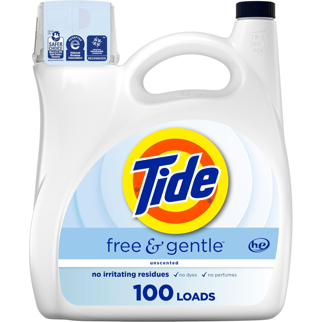 Рідина для прання Tide Free And Gentle Без аромату (100 прань), 3,9 л 