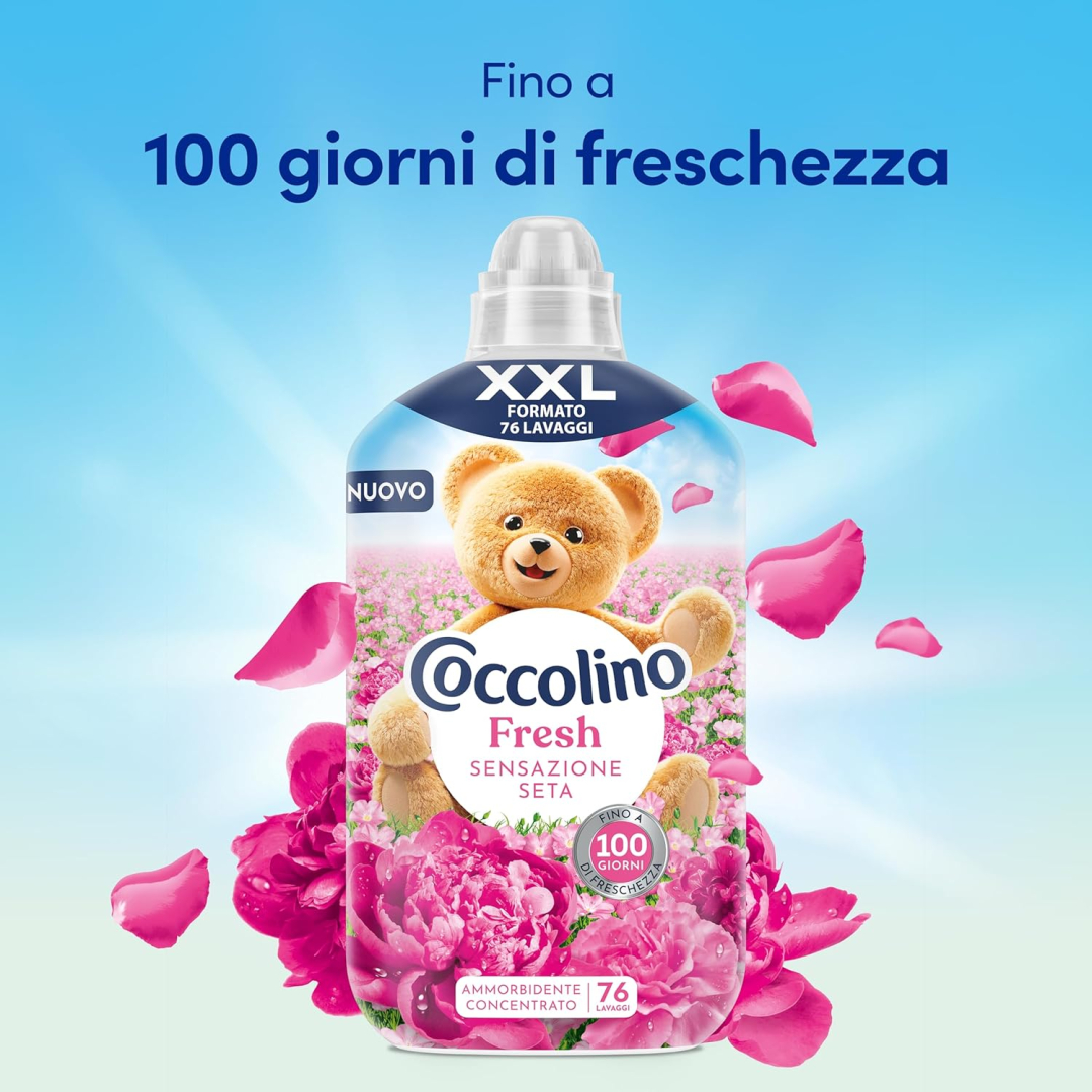 Кондиціонер для білизни концентрований Coccolino Sensatione Seta (76 прань) 1,75 л 