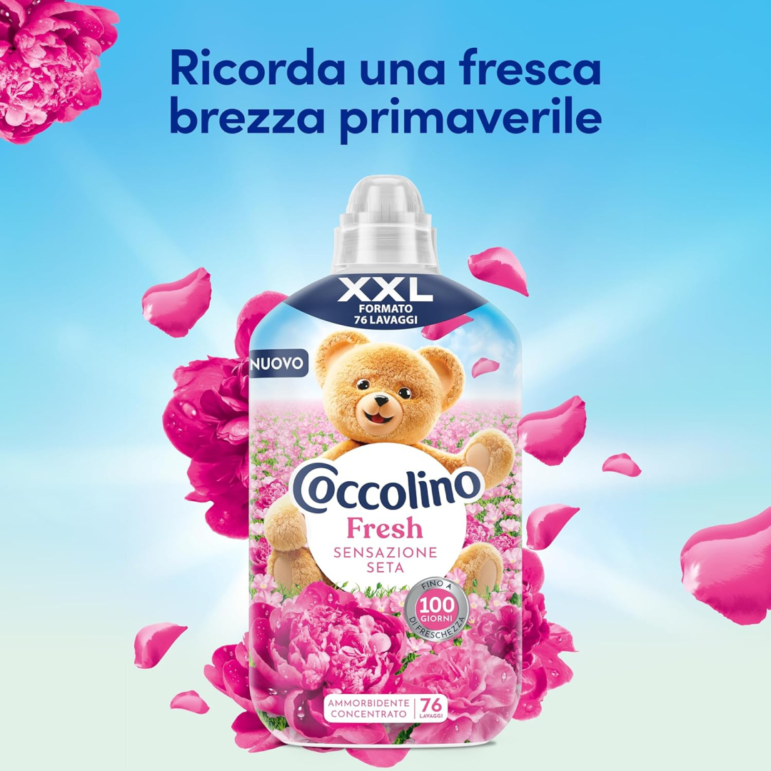 Кондиціонер для білизни концентрований Coccolino Sensatione Seta (76 прань) 1,75 л 