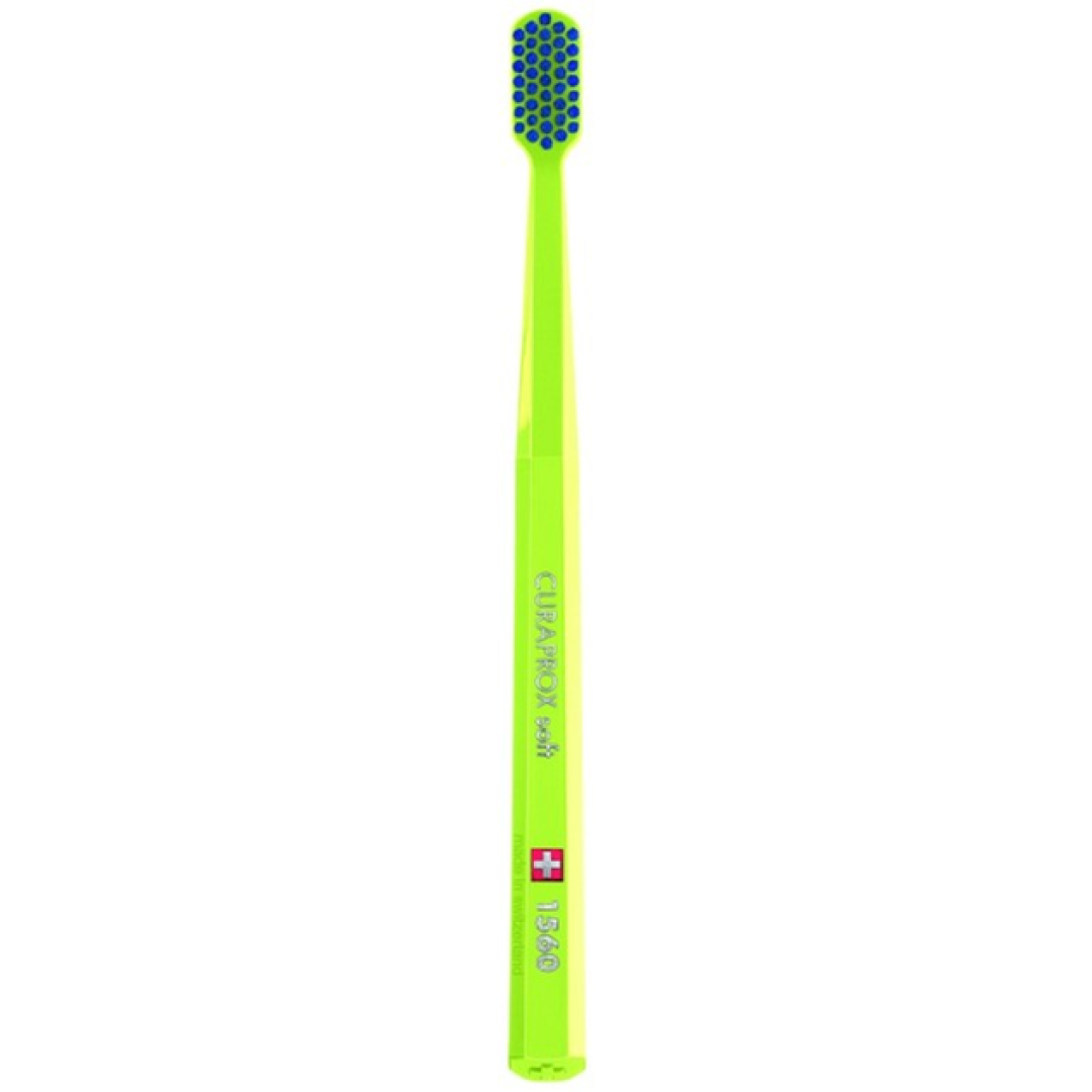 Зубна щітка Curaprox CS 1560 Soft м'яка Жовта з синім