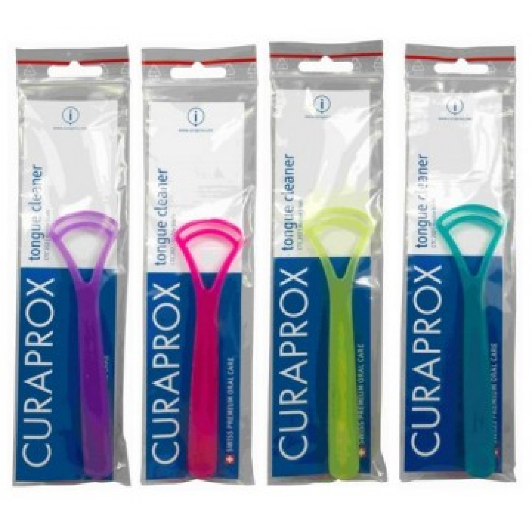 Скребок для чищення язика Curaprox CTC 202 з подвійним лезом Зелений