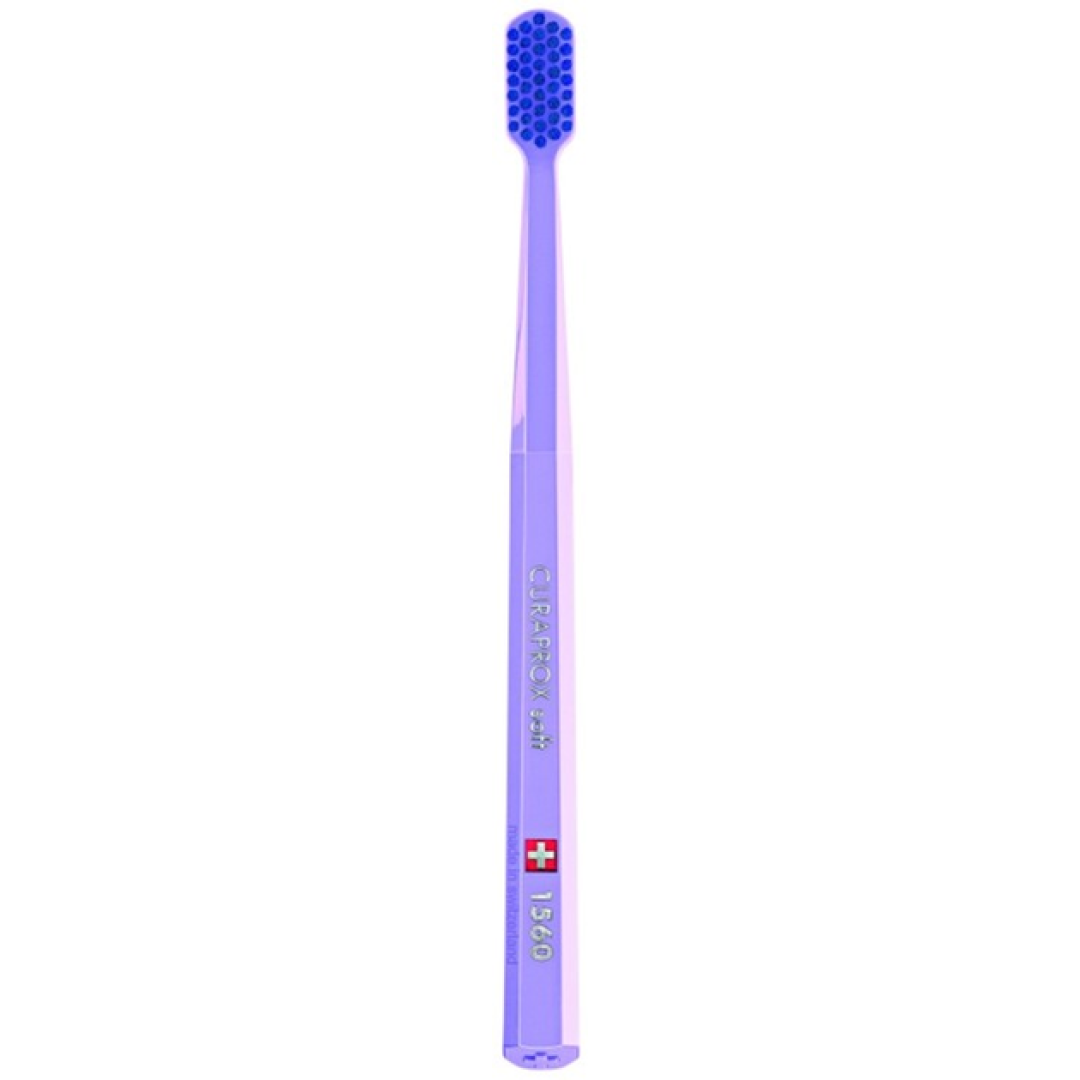 Зубна щітка Curaprox CS 1560 Soft м'яка Бузковий з синім