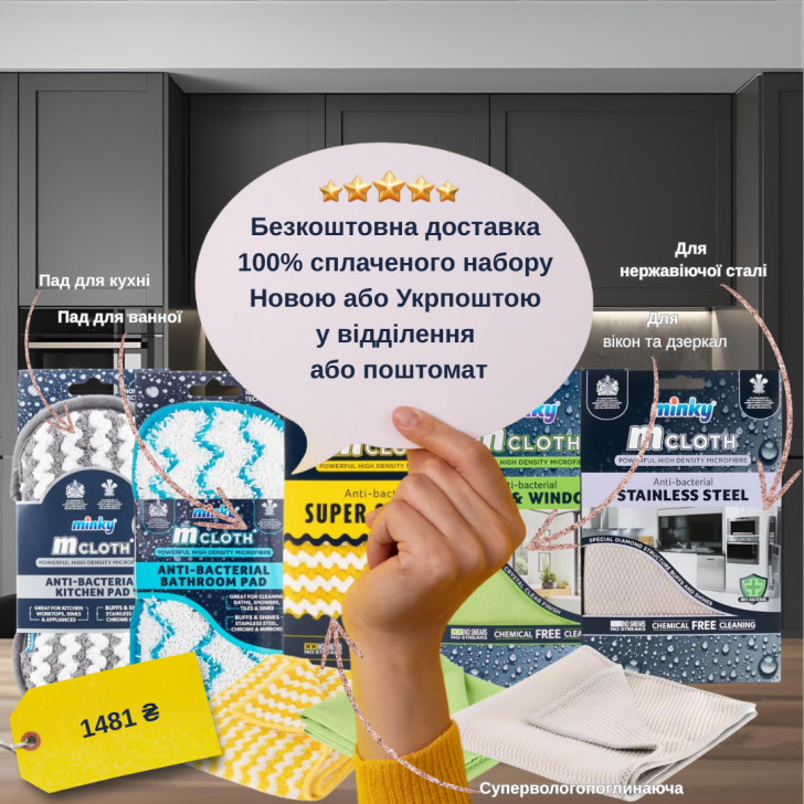 Набір серветок Minky акційний