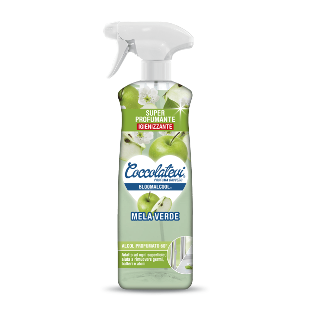 Багатофункціональний очисник на спиртовій основі Зелене яблуко Coccolatevi Bloomalcool Mela Verde, 750 мл