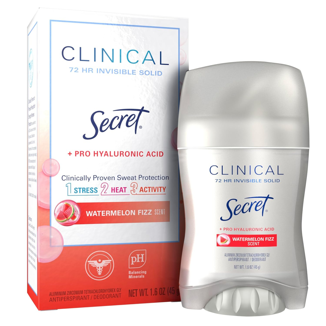 Дезодорант-антиперспірант твердий для жінок Secret Clinical Strength з ароматом кавуна, 45 г