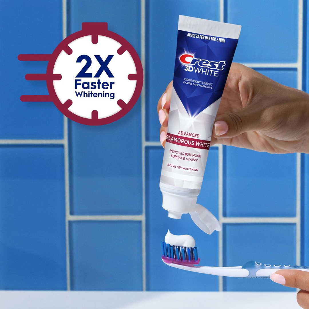 Зубна паста вілбілюча Crest 3D White,  гламурний білий колір, 93 г