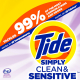 Рідкий пральний засіб Tide Simply Clean & Sensitive Laundry (89 прань), 3,46 л