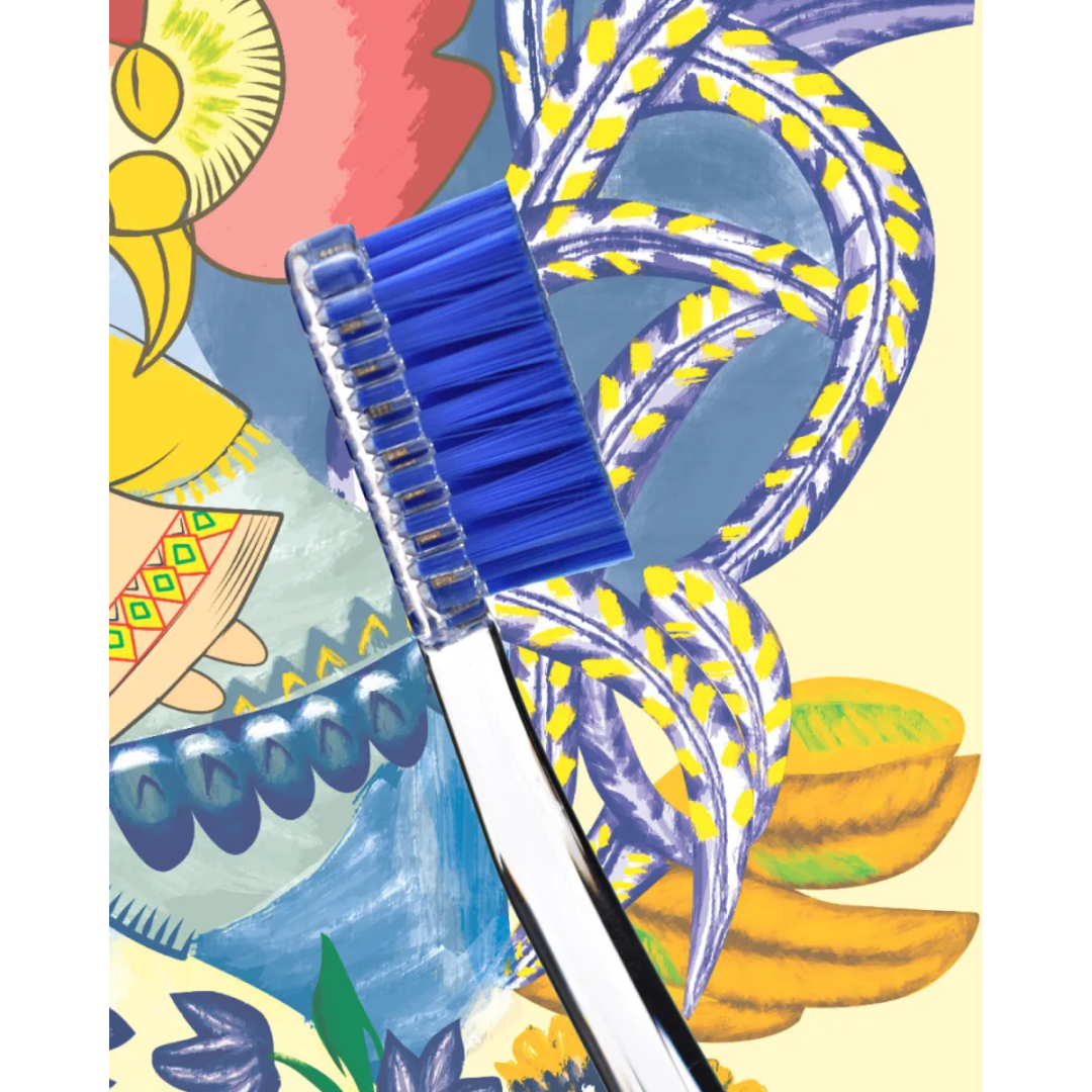 Набір зубних щіток ультра м'ких Curaprox Special Edition Ukraine CS 5460 Петриківський розпис