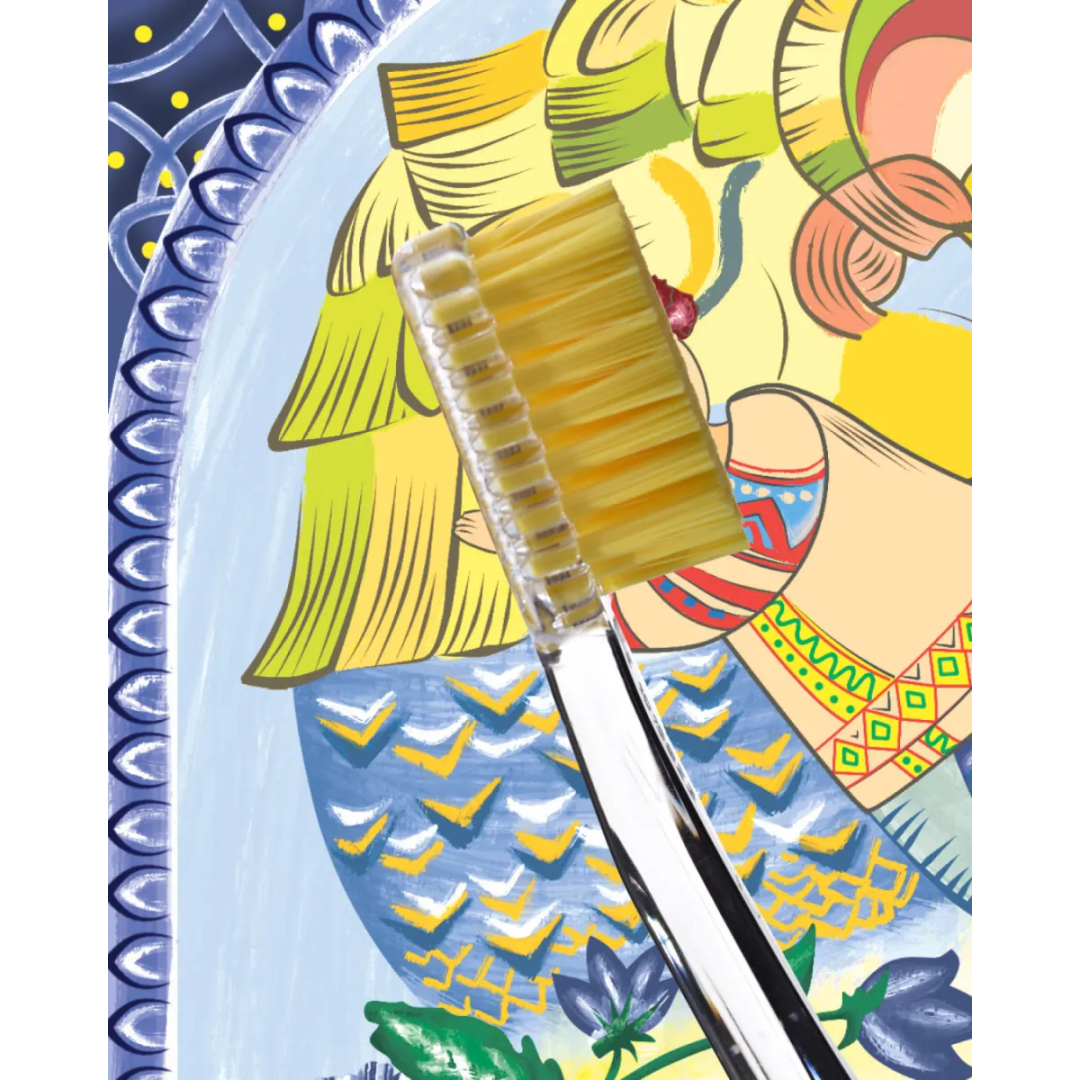 Набір зубних щіток ультра м'ких Curaprox Special Edition Ukraine CS 5460 Петриківський розпис