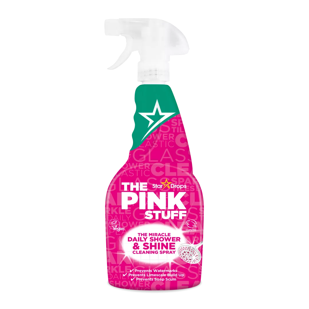 Спрей для чищення ванної кімнати і душевої кабіни Pink Stuff Daily Shower & Shine, 750 мл