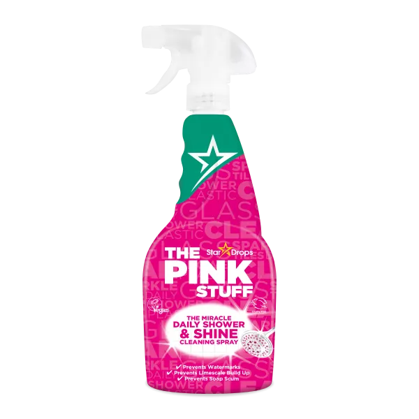 Спрей для чищення ванної кімнати і душевої кабіни Pink Stuff Daily Shower & Shine, 750 мл