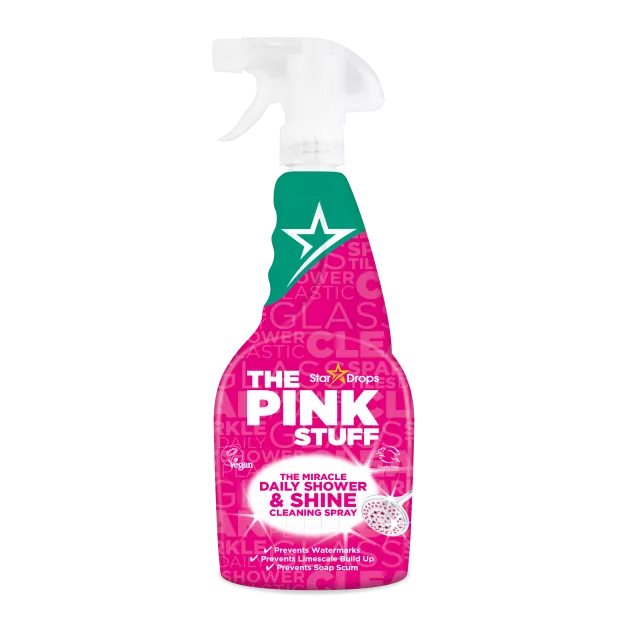 Спрей для чищення ванної кімнати і душевої кабіни Pink Stuff Daily Shower & Shine, 750 мл