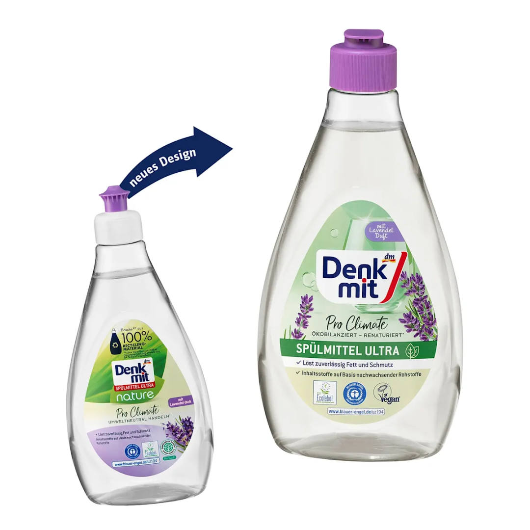 Засіб для миття посуду Denkmit Ultra Pro Climate з ароматом лаванди, 500 мл