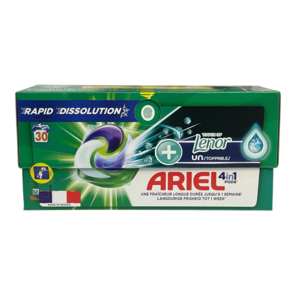 Універсальні капсули для прання Ariel PODS All 4-in-1 TOUCH OF LENOR, 30 шт