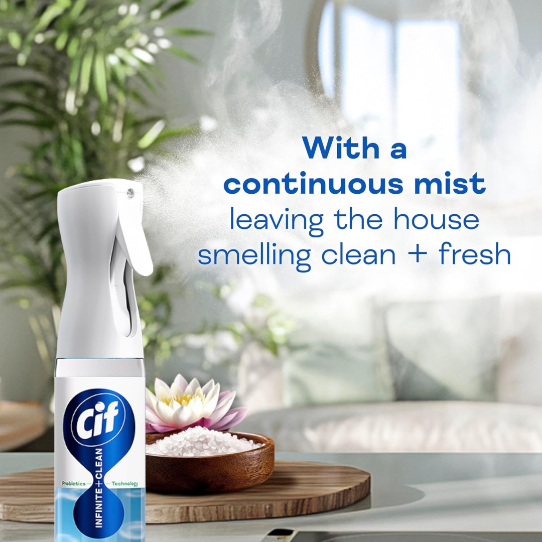 Універсальний засіб для чищення Cif Infinite Clean Sensitive Lotus & Mineral Salt з пробіотичною технологією, 280 мл