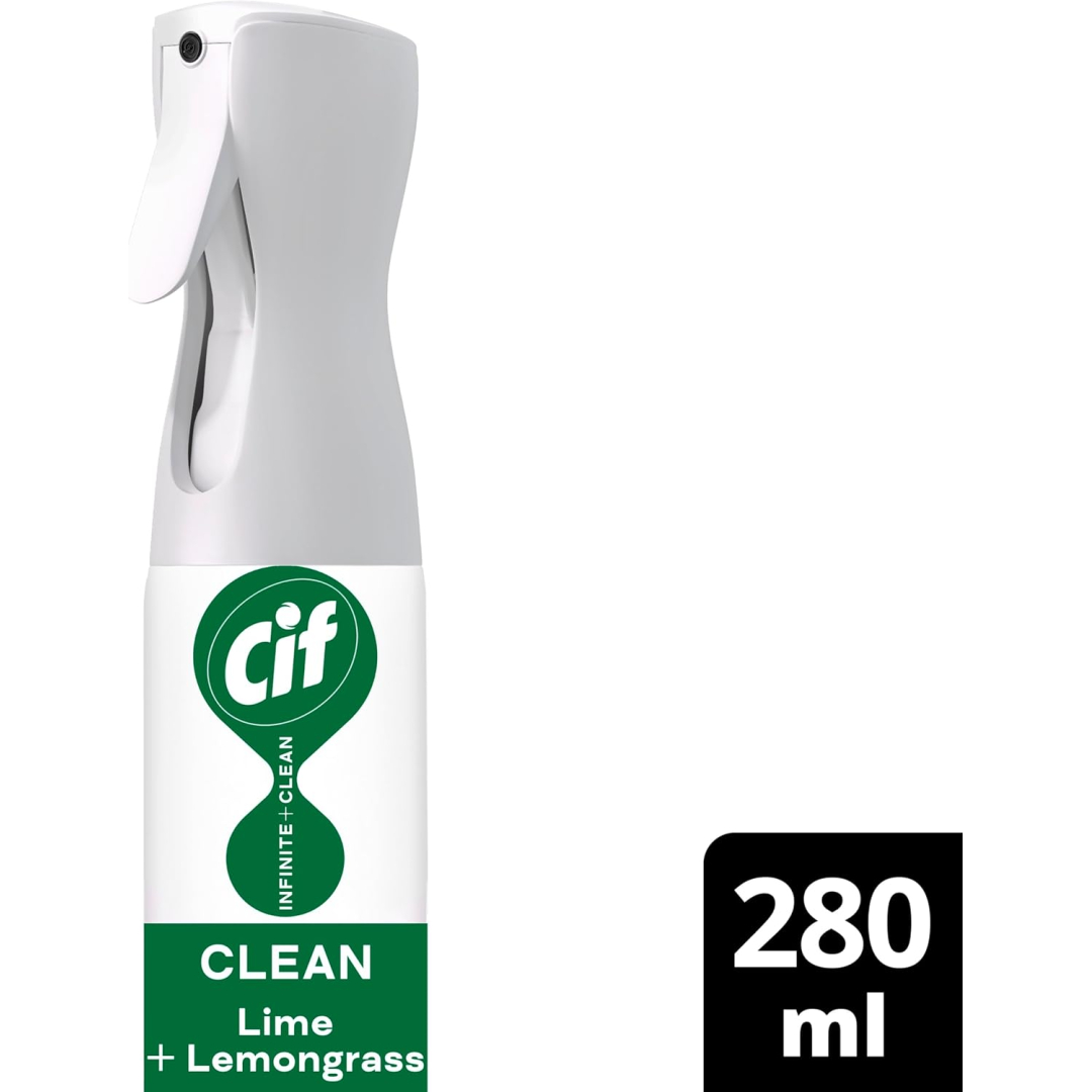 Універсальний засіб для чищення Cif Infinite Clean Sensitive Lime & Lemongrass з пробіотичною технологією, 280 мл