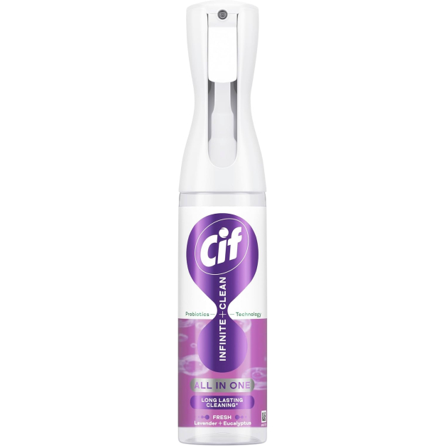Універсальний засіб для чищення Cif Infinite Clean Sensitive Lavender & Eucalyptus з пробіотичною технологією, 280 мл